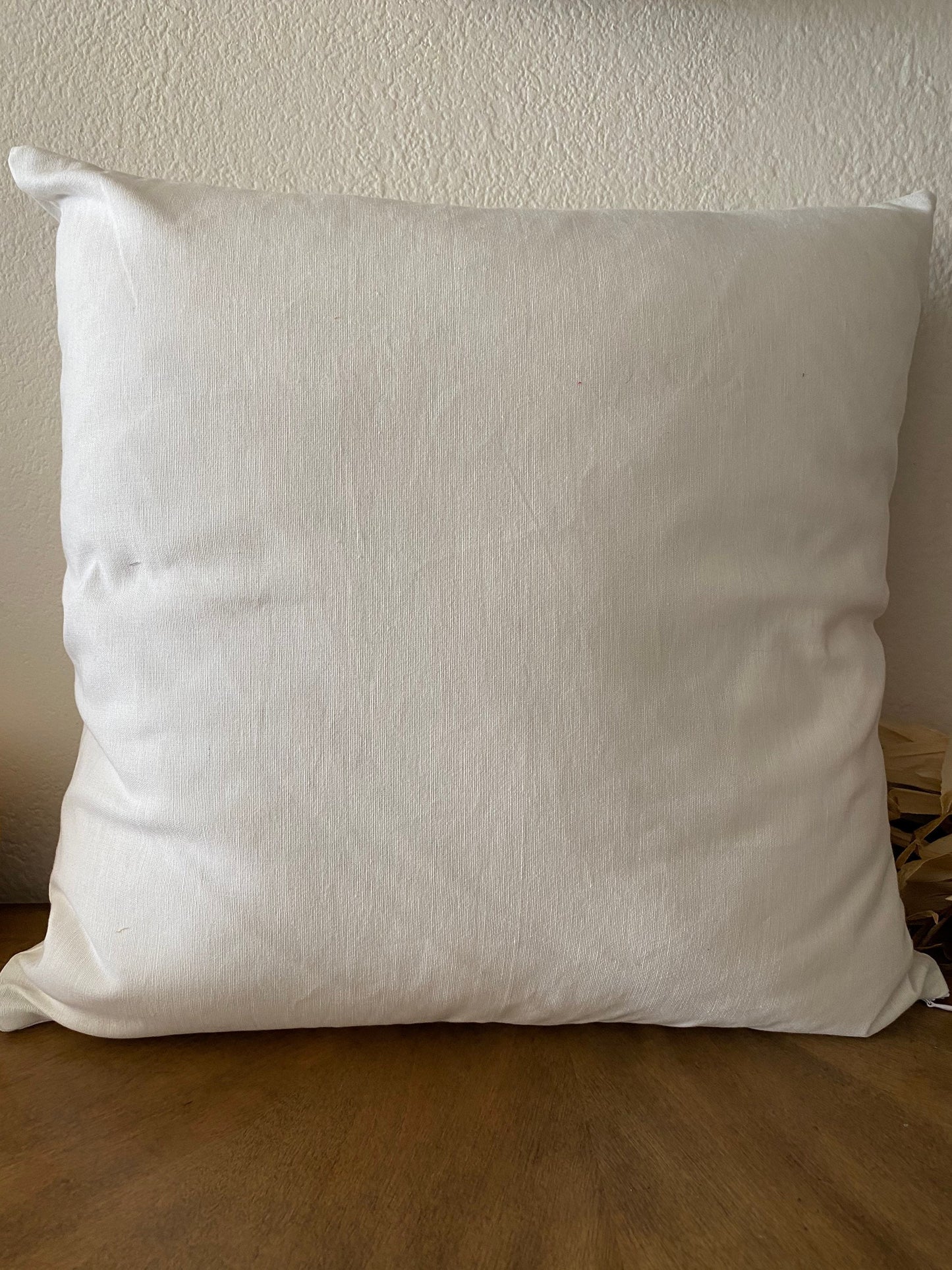 Fall Embroidered  White Pillow Cover. Blessings Pumpkin , Grateful, Thankful and Blessed Pillow Cover