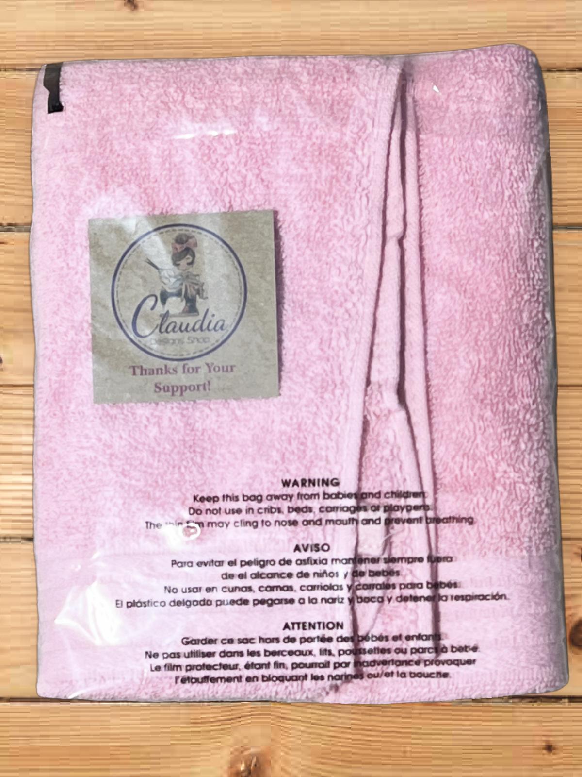Pink Flamingo Design Embroidered hand Towel. Gift, personalized towels. Summer towels. Summer vibes. (Copy)